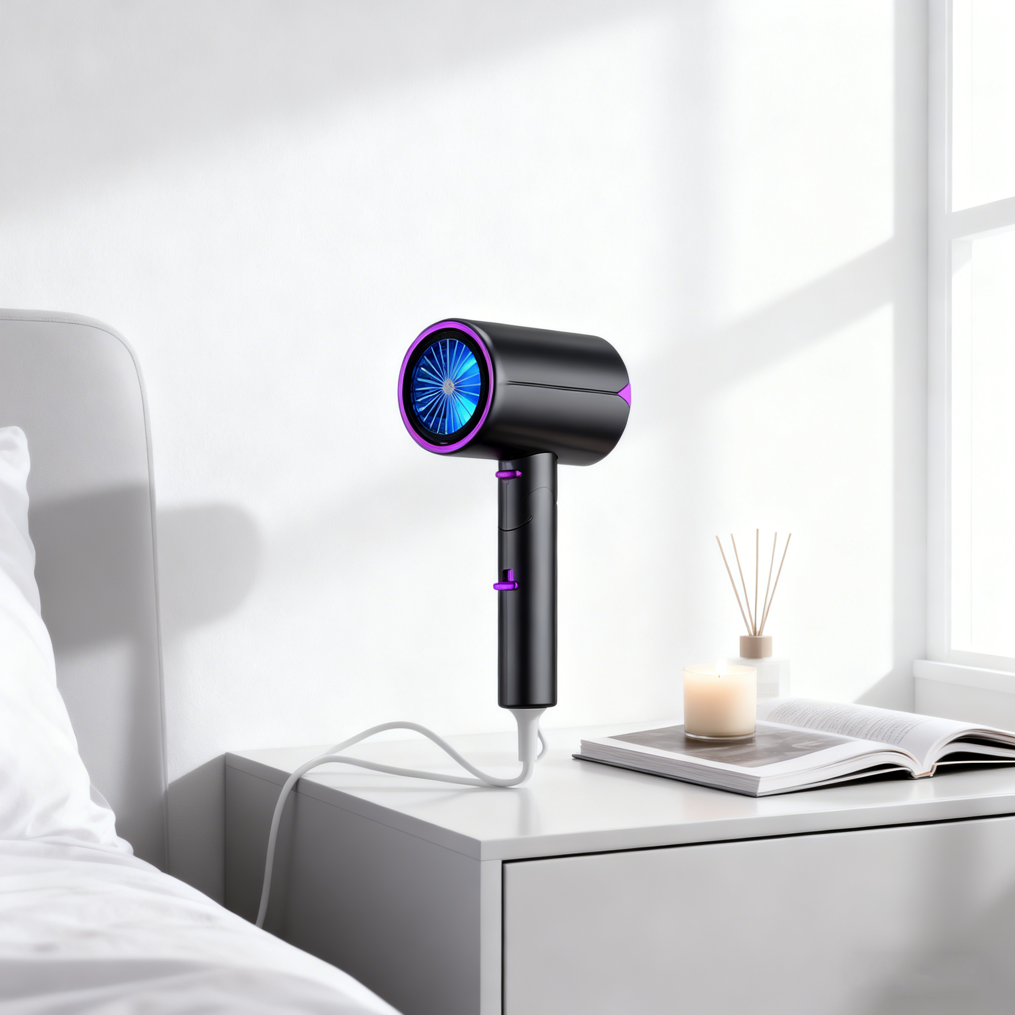 Hochleistungs-Ionen-Haartrockner – 2200 W, Blaulichtfilter