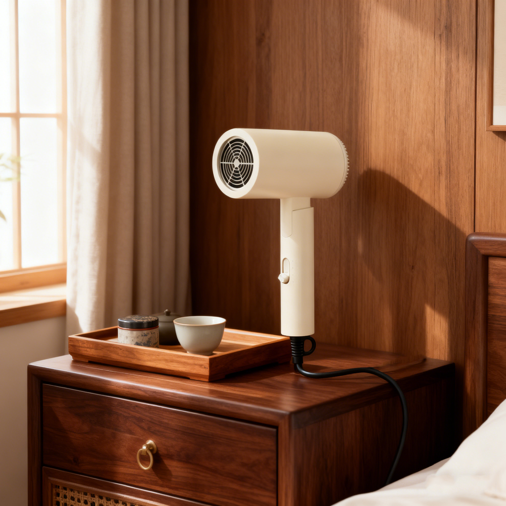 Faltbarer Hotelhaartrockner – 1000–1800 W, Warm- und Kaltluft