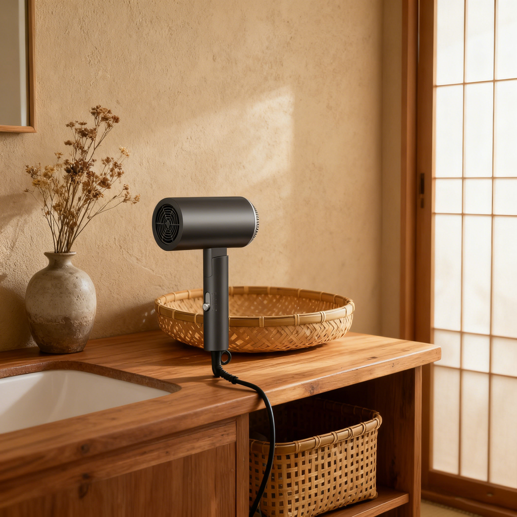 Faltbarer Hotelhaartrockner – 1000–1800 W, Warm- und Kaltluft