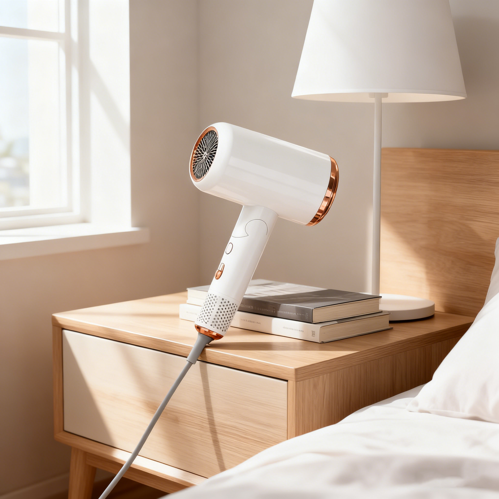 Faltbarer Ionen-Haartrockner – 1200 W, Blaulichtfilter