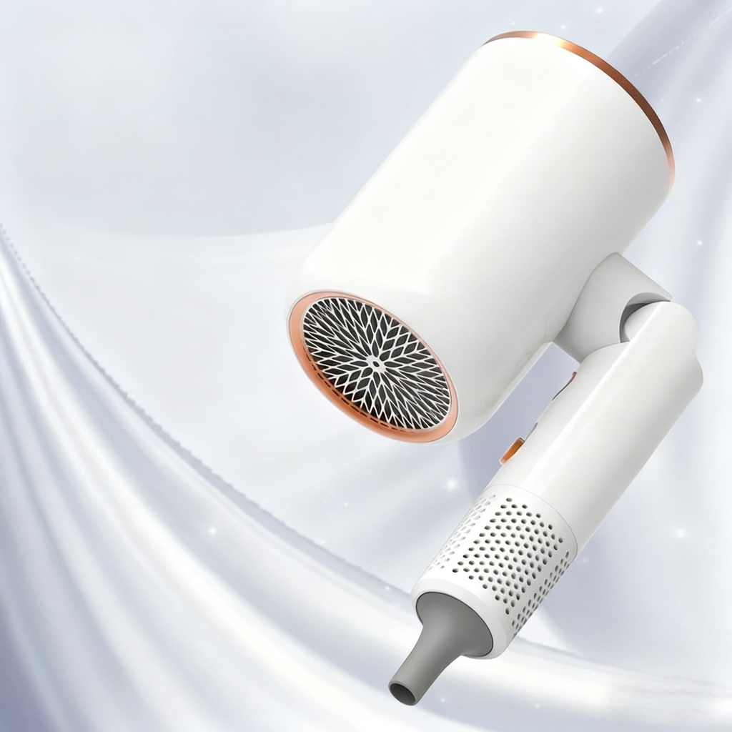 Faltbarer Ionen-Haartrockner – 1200 W, Blaulichtfilter