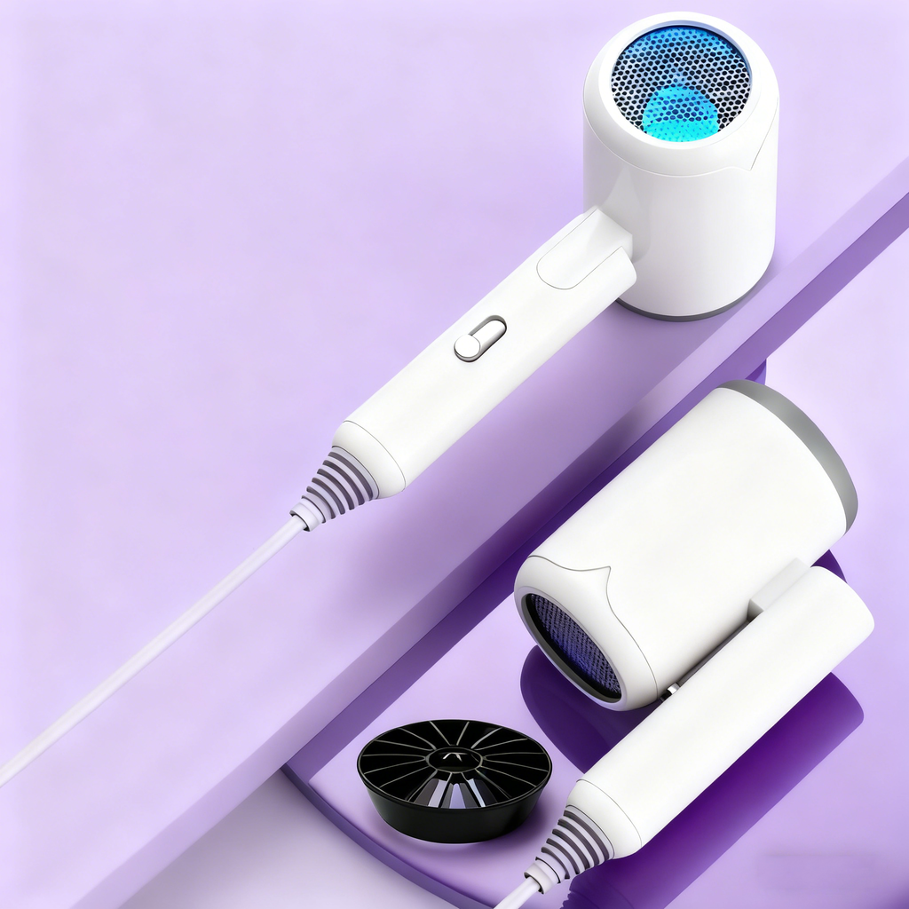 Faltbarer Reisehaartrockner für Studenten – Blaulicht-Ionen-Pflege