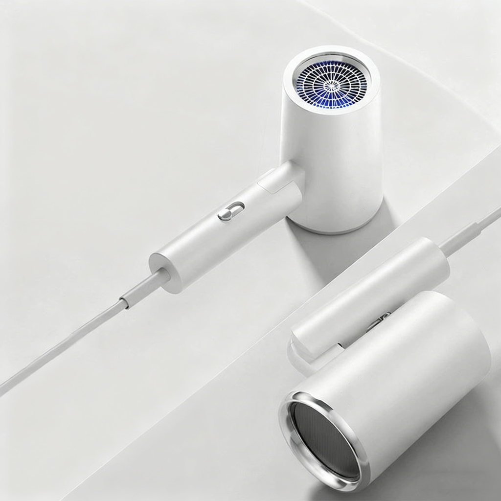 Faltbarer Hochleistungshaartrockner – 2400 W, Blaulicht-Ionen-Technologie