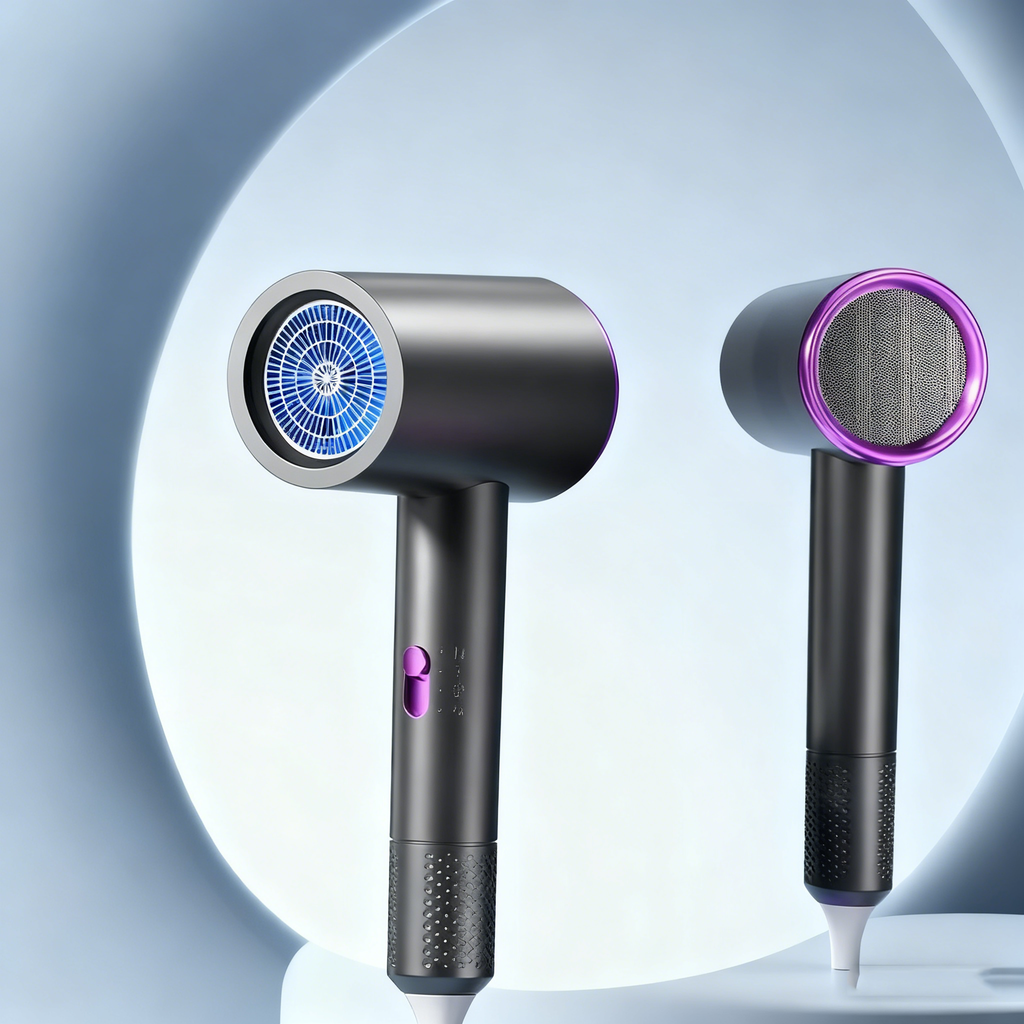 Faltbarer Hochleistungshaartrockner – 2400 W, Blaulicht-Ionen-Technologie
