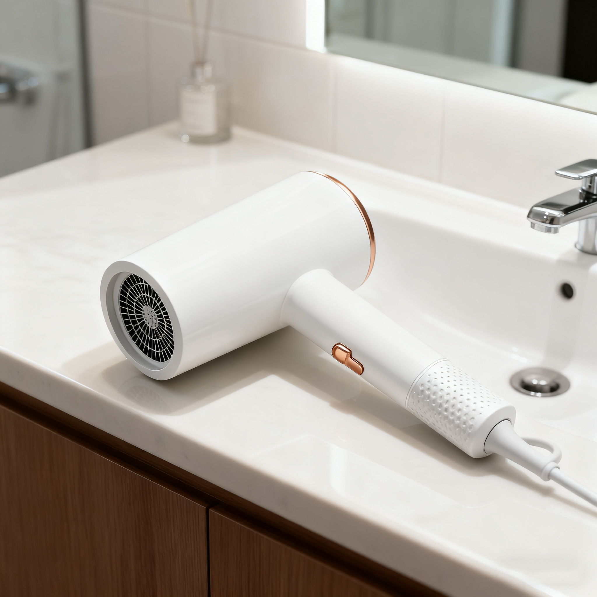 Faltbarer Hochleistungshaartrockner – 2400 W, Blaulicht-Ionen-Technologie