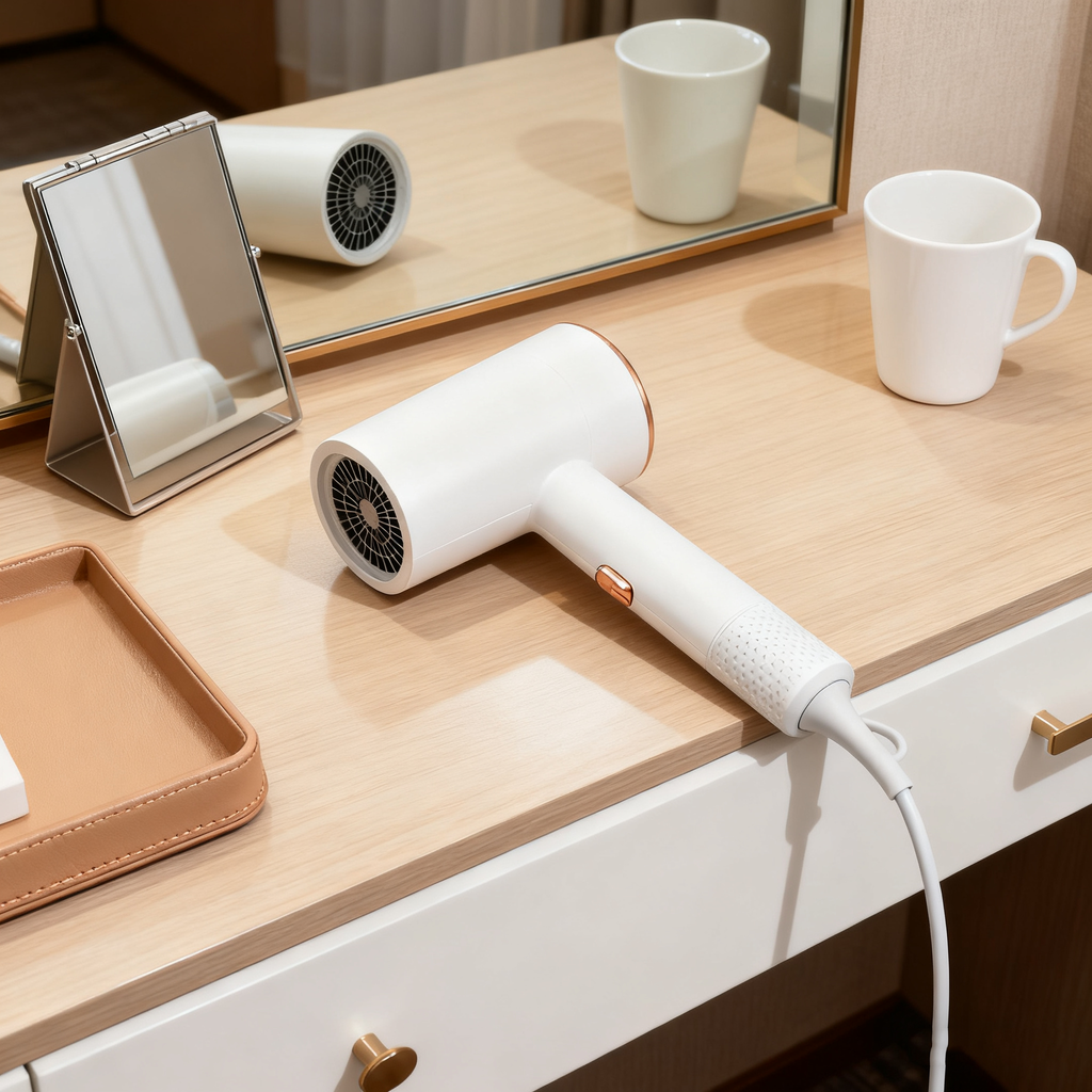 Faltbarer Hochleistungshaartrockner – 2400 W, Blaulicht-Ionen-Technologie