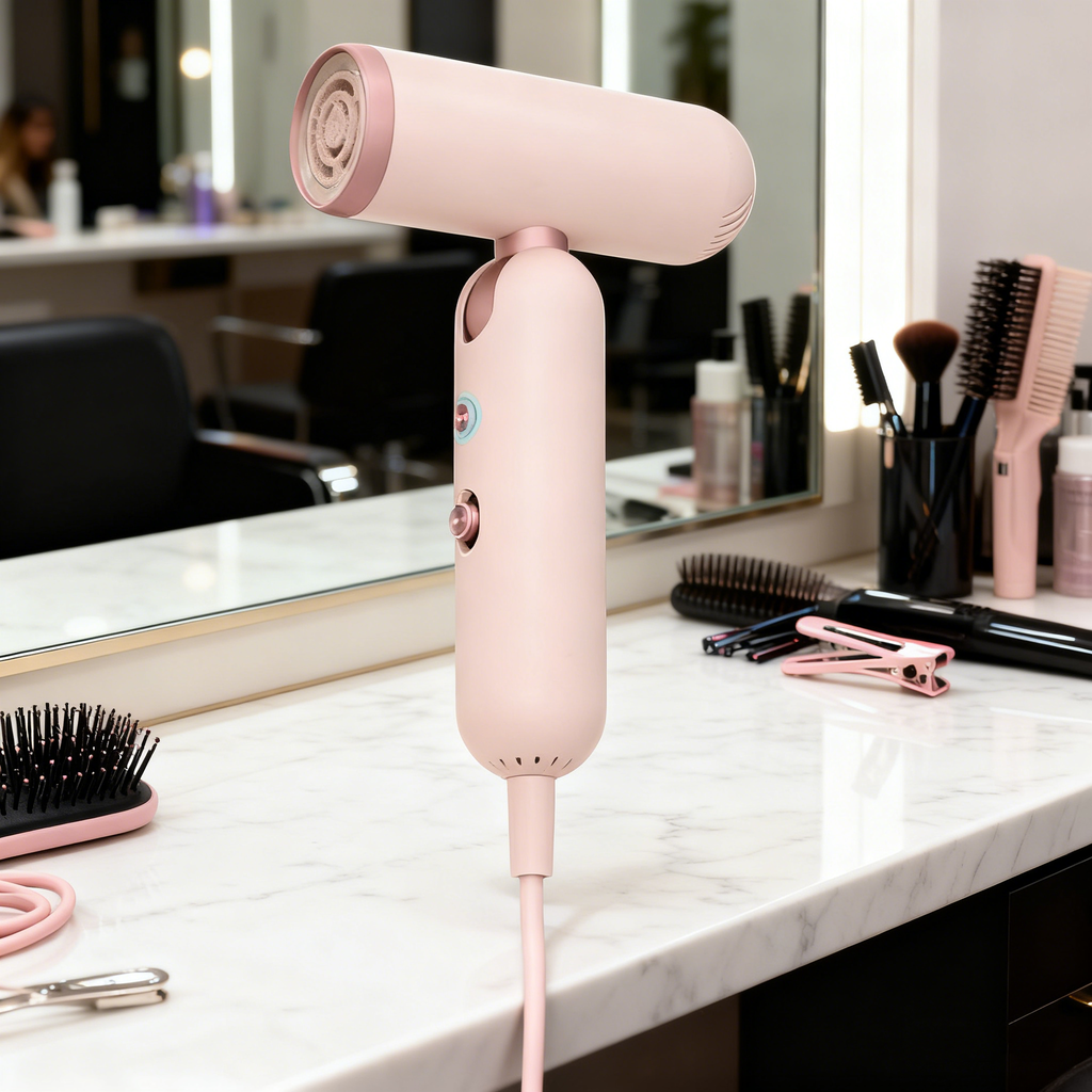 Zusammenklappbarer Hochgeschwindigkeits-Ionen-Haartrockner – 1000 W, 3 Geschwindigkeitsstufen