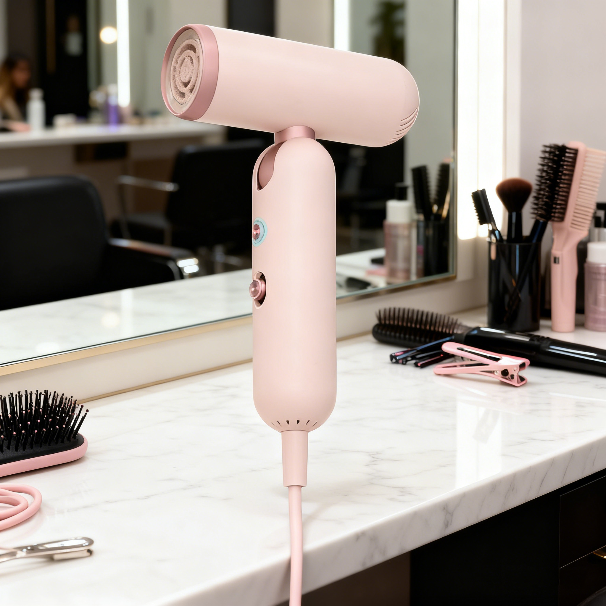 Zusammenklappbarer Hochgeschwindigkeits-Ionen-Haartrockner – 1000 W, 3 Geschwindigkeitsstufen