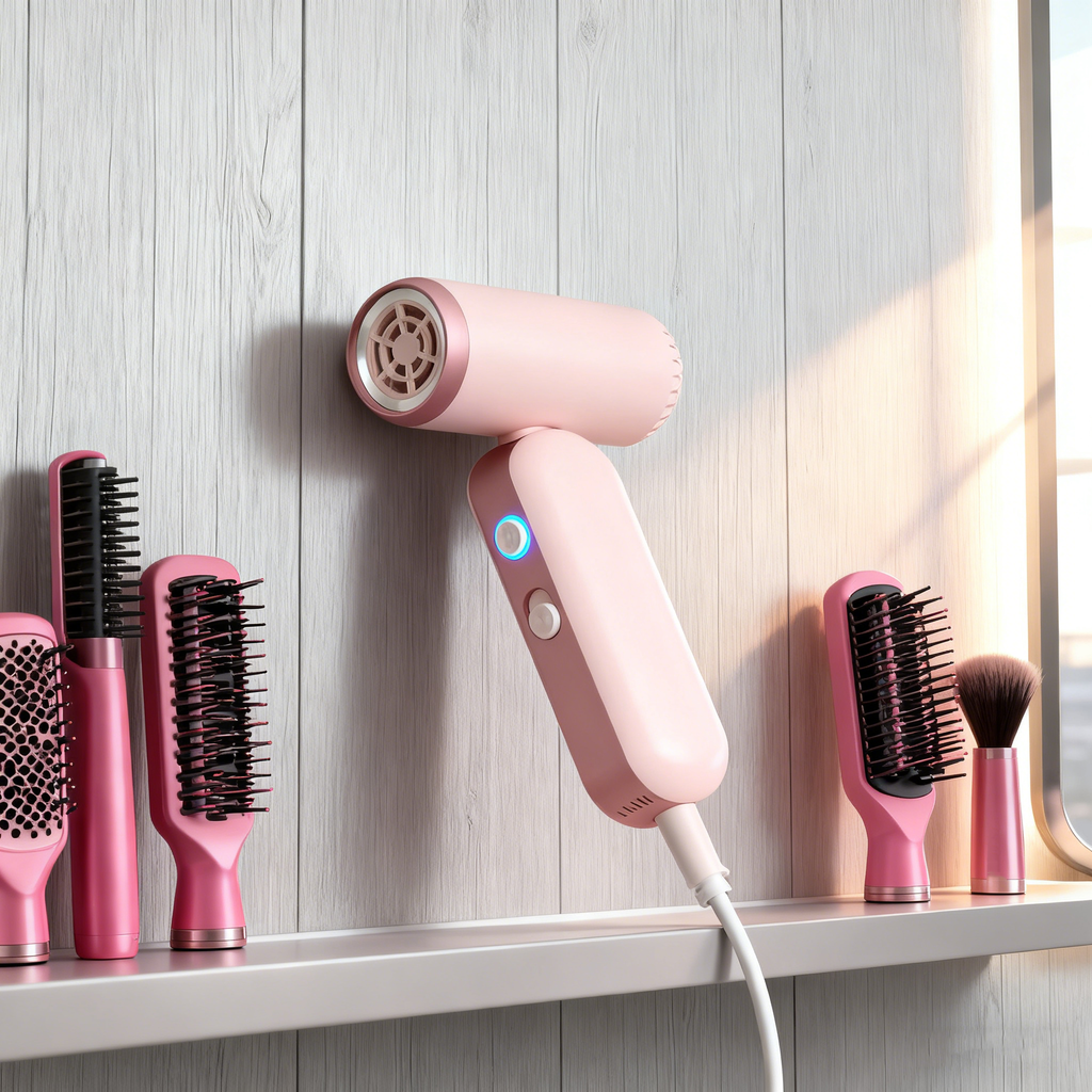 Hochleistungs-Mini-Ionen-Haartrockner – 500 W, kabelgebunden