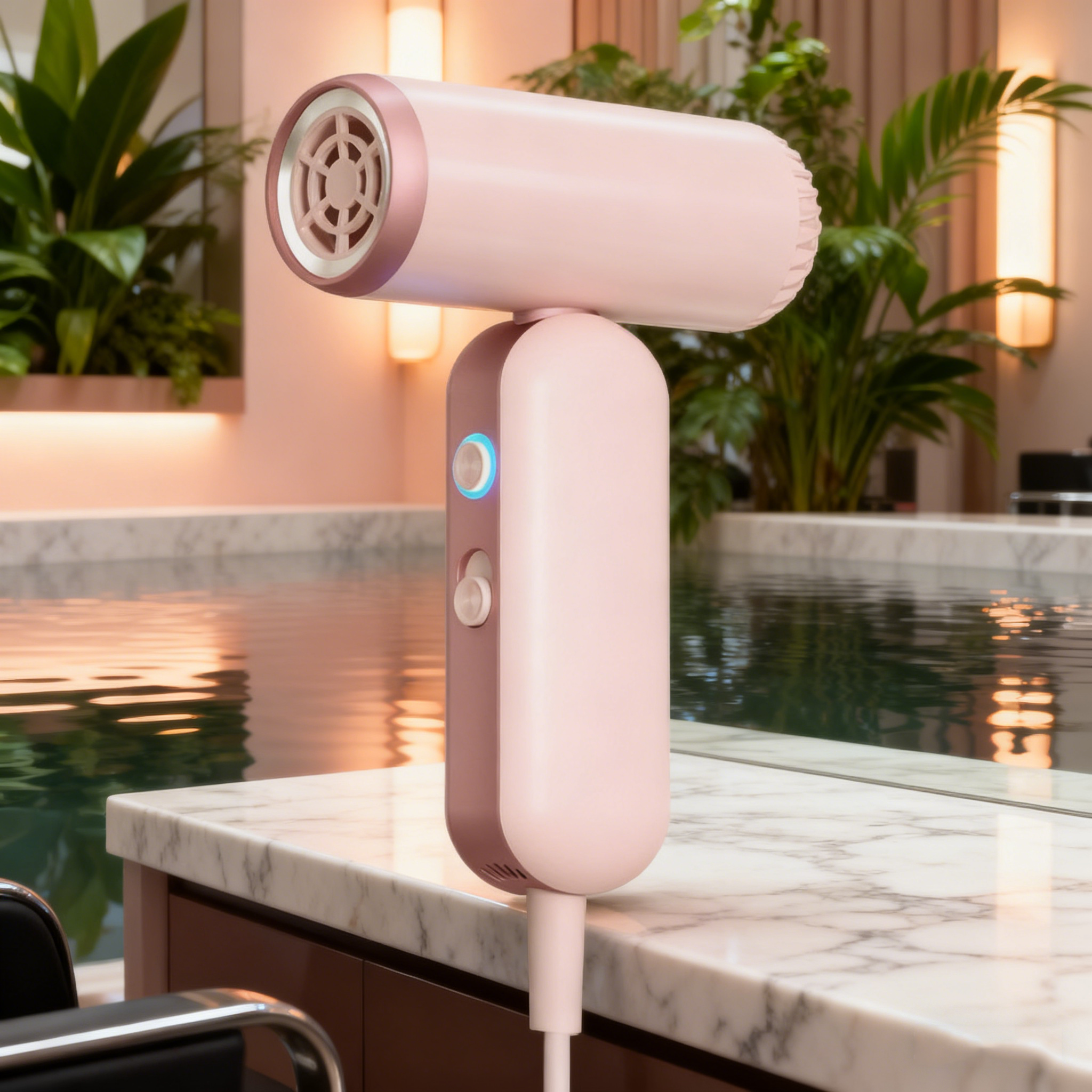 Hochleistungs-Mini-Ionen-Haartrockner – 500 W, kabelgebunden