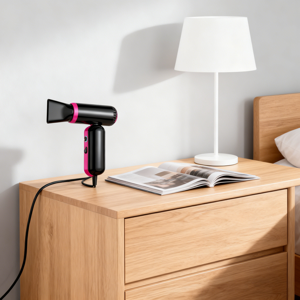 Hochleistungs-Mini-Ionen-Haartrockner – 500 W, kabelgebunden