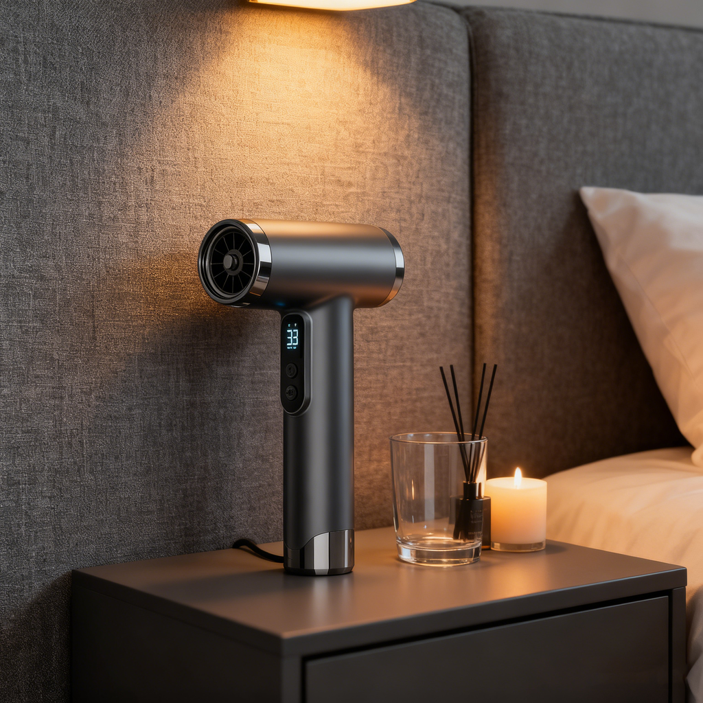 Kabelloser Mini-Haartrockner – 200 W, bürstenloser Gleichstrommotor